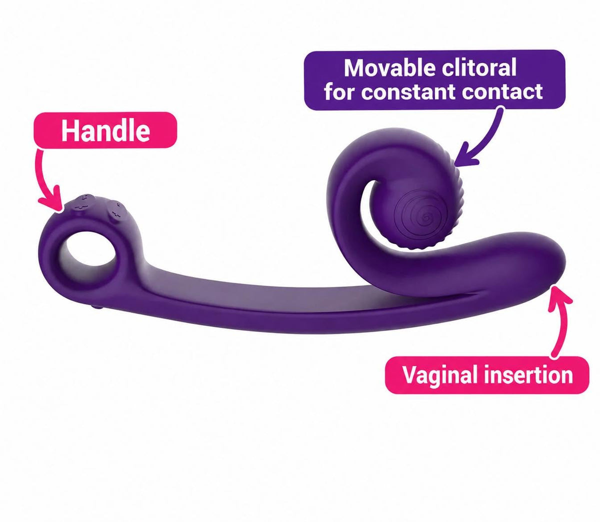 SVibe Snail Curve- Dual Motor (Black)
