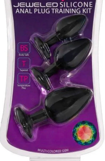 Silicone Anal Plug Training Kit